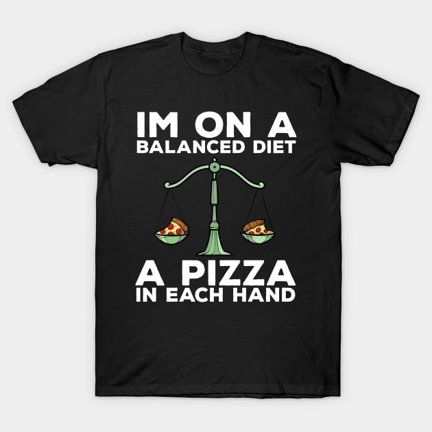 Funny Diet Pizza Meme Weightloss Gym Workout Fitness Gift T-Shirt by TellingTales